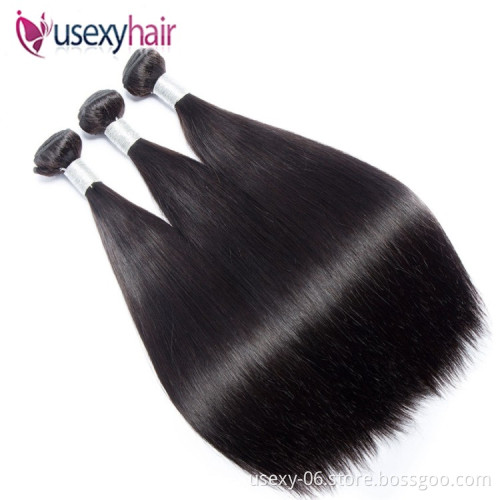Malaysian Raw Hair Vendors Grade 12A Virgin Unprocessed Straight Human Hair Bundles With Lace Frontal Closure